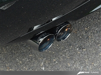 AWE Tuning Audi B7 A4 3.2L Track Edition Quad Tip Exhaust -- Diamond Black Tips