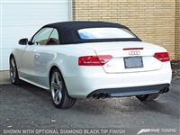 AWE Tuning S5 Cabrio Touring Edition Exhaust System (Exhaust +  Resonated Downpipes) - Chrome Silver Tips