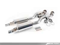 AWE Tuning S5 Sportback Touring Edition Exhaust System (Exhaust + Resonated Downpipes) - Diamond Black Tips