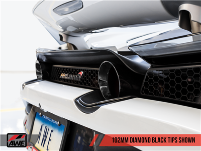 AWE Diamond Black Tip Set for McLaren 720S
