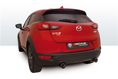 Remus Axle-back MAZDA CX-3 2.0, 2WD & AWD, DK, 2015=>