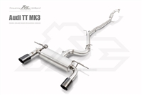 Fi-Exhaust Audi TT MK3 2.0T Quattro 2014+ Mid Pipe + Valvetronic Muffler + Duel Silver Tips