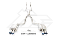 Fi-Exhaust 650i (F12/F13) 4.4L TwinTurbo N63 2011+ (Vin No. Required) Front Pipe + Mid Pipe + Valvetronic Muffler + Quad Silver Tips