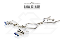 Fi-Exhaust X5M/X6M E71 S63 V8 TwinTurbo (2009-2014) Front Pipe + Mid Pipe + Vavletronic Muffler + Quad Silver Tips