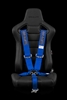 Braum 5 Point 3" SFI Approved Racing Harness - Blue