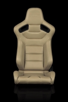 Braum Elite Series Sport Seats - Beige Leatherette