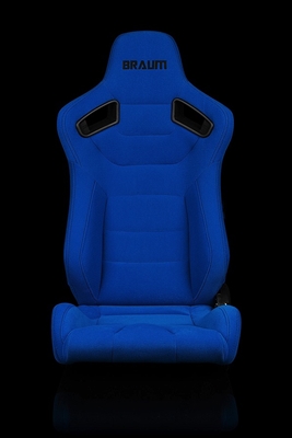 Braum Elite Series Sport Seats - Blue Cloth (Black Stitching)