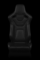 Braum Elite-X Series Sport Seats - Black Leatherette / Carbon Fiber (Black Stitching)