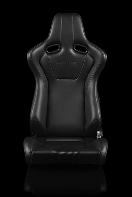 Braum Venom Series Sport Seats - Black Leatherette