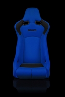 Braum Venom-R Series Fixed Back Bucket Seat - Blue Cloth / Carbon Fiber