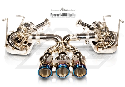 Fi-Exhaust Ferrari 458 Italia/Sypder, F1 Version (2010+) Valvetronic Muffler with Tri Tips