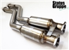 Status Gruppe BMW E46 M3 01-06 Exhaust Section 1 Resonated  Version AKA "Rasp Pipe" w/ O2 bungs + Egt
