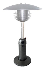 Table Top Hammered Silver Patio Heater