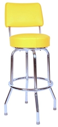 Swivel Restaurant Bar Stool w Back