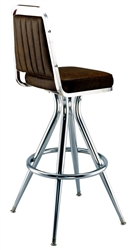 Retro Channeled Chair Bar Stool