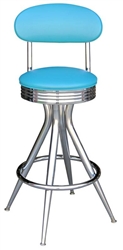 Kidney Back Retro Diner Bar Stool