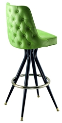 Retro Tufted Bucket Bar Stool