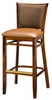 Upholstered Window Pane Bar Stool