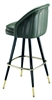 Channeled Back Wide Bucket Bar Stool