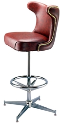 Studded Cowboy Pedestal Bar Stool