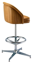 Channeled Deluxe Wide Pedestal Stool