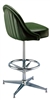 Exterior Channeled Deluxe Pedestal Stool