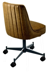 Rolled Channeled Swivel Chair