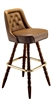 Interior Tufted Colonial Bar Stool