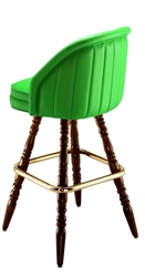 Inside Tufted  Colonial Bar Stool