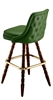 Rolled Tufted Colonial Bar Stool