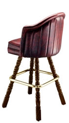 Deluxe Wide Mediterranean Bar Stool