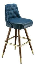 Inside Tufted  Mid-Century Bar Stool