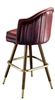 Deluxe Wide Mid-Century Bar Stool