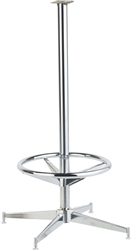 Highboy Table Base - Chrome