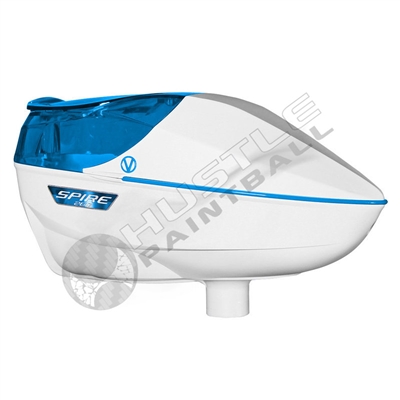 Virtue Paintball Spire 260 Electronic Loader - White/Cyan