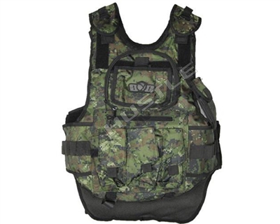 Gen X Global Tactical Vest with 4+2+1 pack - Digital Woodland Camouflage