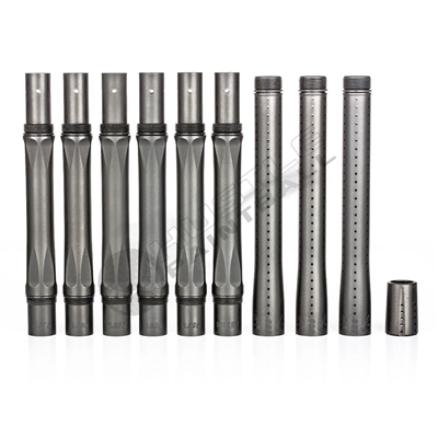 Inception Designs 10 Piece Autococker Threaded (6 Backs, 3 Fronts, 1 Tip) Stella Barrel Kit