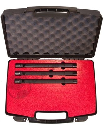 Lapco AccuShot 3 Barrel Kit with Case - A5/X7/Phenom/BT-4 - 0.690, 0.687, 0.684 - 12 inch - Bead Blasted Black