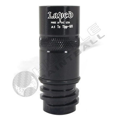 Lapco Barrel Adapter - Tippmann A5/X7/ProCarb to Tippmann 98 - Steel - Black