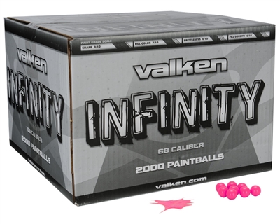 Valken Infinity Rec-Ball Grade Paintballs - Case of 100 - Pink Fill