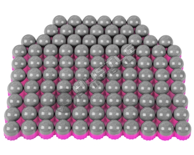 100 First Strike Paintballs - Silver/Pink Shell - Pink Fill