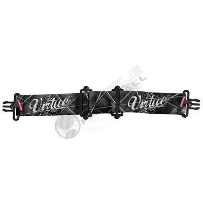 Virtue Paintball VIO Goggle Strap - Script White