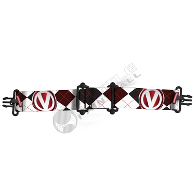 Virtue Paintball VIO Goggle Strap - Argyle Red