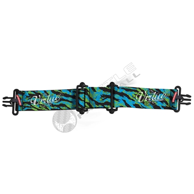 Virtue Paintball VIO Goggle Strap - Tigerstripe Cyan