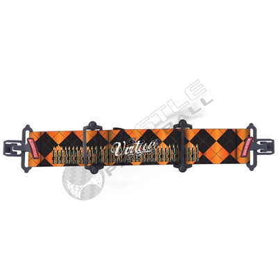 Virtue Paintball VIO Contour Google Strap - Argyle Bullet Orange