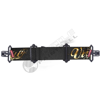 Virtue Paintball VIO Contour Google Strap - Carbon Fiber Gold