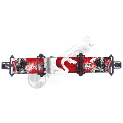 Virtue Paintball VIO Contour Google Strap - Dragonslayer - White/Red/Black