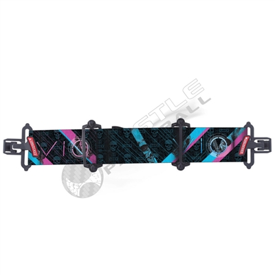 Virtue Paintball VIO Contour Google Strap - Skull Punk - Cyan/Pink