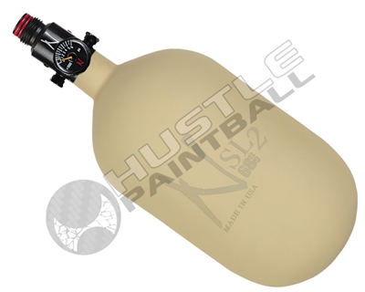 Ninja Paintball 68 cu 4500 psi "SL2" Carbon Fiber HPA Tank - Sand (Cerakote Finish)