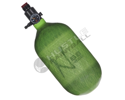 Ninja Paintball 68 cu 4500 psi Carbon Fiber HPA Tank - Translucent Lime